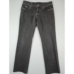 Kuhl Women's Size 12 Short (32x28)‎ Slim Kontour Denim Jeans Black